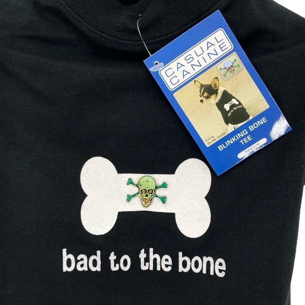 Casual Canine Bad To The Bone Dog Shirt Medium
